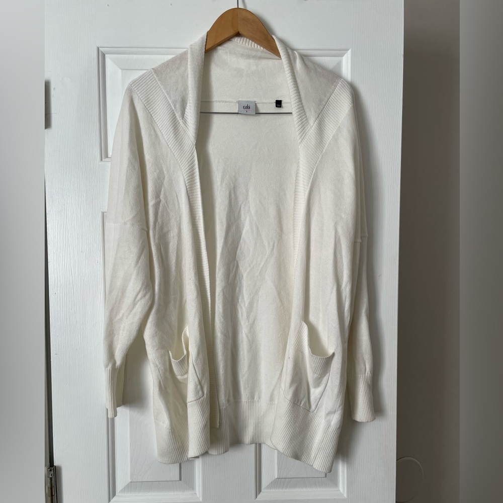 Cabi White Day Open Cardigan (Size S) 0268